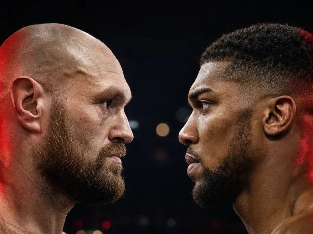 Tyson Fury vs Anthony Joshua head-to-head poster